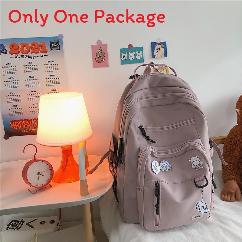 Stilvoller Rucksack mit großem Fassungsvermögen für Schüler, aus Nylon, für die Schule und das Studium