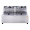 5000W Commercial Countertop Fryer for Chicken French Fries Frying Chips Electric Deep Fryer With Dual Removable Tanks