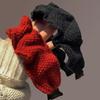 Strukturierte Kunststoff Kopfbedeckung Acryl Gestrickter Haarreif Merkmal Breite Kante Für Herbst Winter Mode Haarstyling