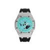Customized Watch Modified Series Xuefeng Aurora Trend Modified Luminous 200 Meters Waterproof Quartz Men and Women XueFengJiGuang(ShuangYinHei)