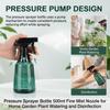 500ml Household Watering Spray Pot Pressure Sprayer Bottle with Fine Mist Nozzle for Home Garden Plant Gardening Accessories