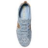 Michael Kors Keely Denim Leather Round Toe Lace-Up Signature Print Low-Top Casual Shoes Women sneakers Blue 43S6KLFS2Y2255