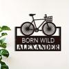 Metal Bike Wall Art Decor Cycling Gift for Man Cave Garage