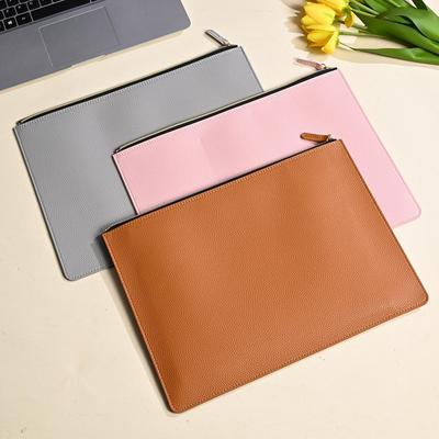 A4 Leather Business Document Organizer - Large Capacity, New Style (2026), Customizable Record Bag