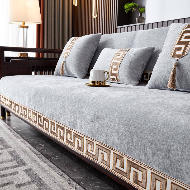 Sofa Cushion Universal In All Seasons  New Simple And High-End New Chinese-Style Thickened Non-Slip Seat Cushion Sofa Cover Cover Towel