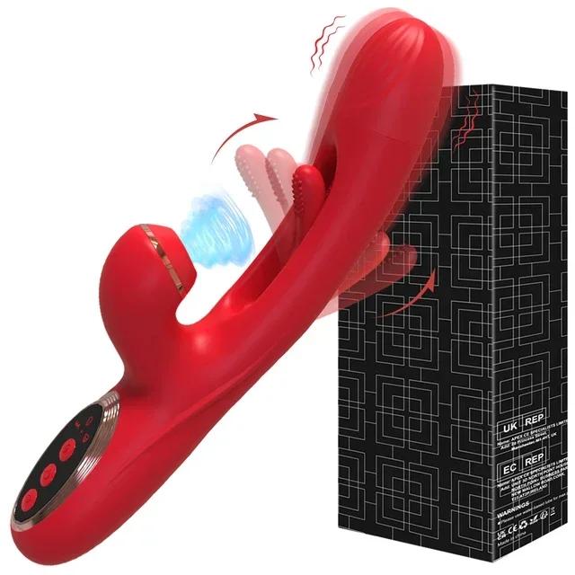 Rabbit Patting Dildo Vibrator For Women Clitoris Clit Sucker Stimulator Vagina Massager Female Sucker Vibrator Adults Sex Toy