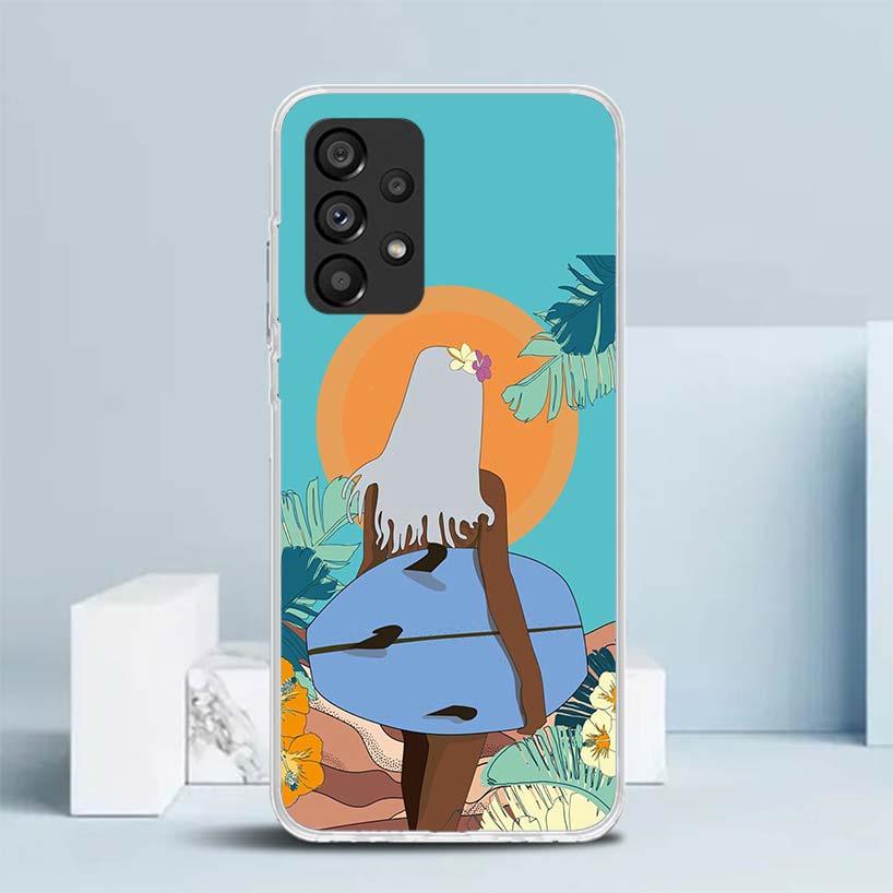 Surf Board Aesthetic for Samsung Galaxy A17 A37 A57 A16 A26 A36 A56 A15 A14 A55 Phone Case A13 A53 A25 A35 A24 A34 A23 A33 Galax