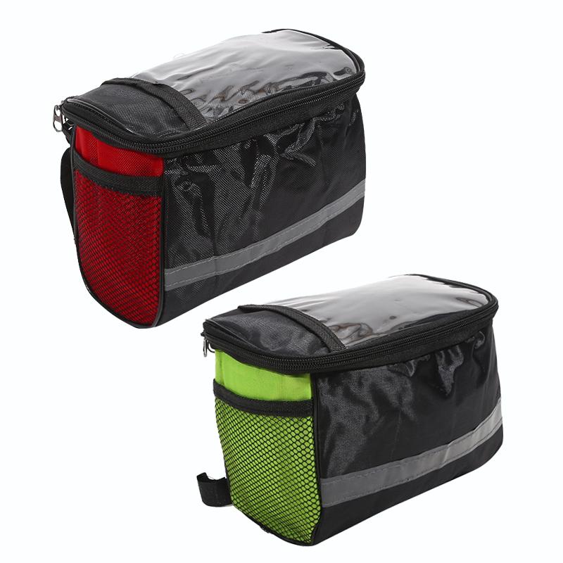 1/2Pcs Bicycle Front Handlebar Bag Outdoor Cycling Bike Phone Mount Bags Bicycle Skateboard Front Bag Bicycle Riding Bag New