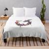 Hunger Games Sunrise Reaping Floral Throw Blanket