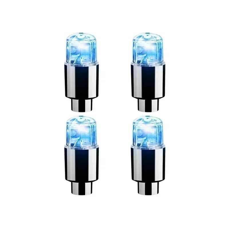 Colorful LED Wheel Valve Lights Motorcycle Car Wheel Tire Valve Caps Universal Dustproof Bicycle Valve Cover Amagi