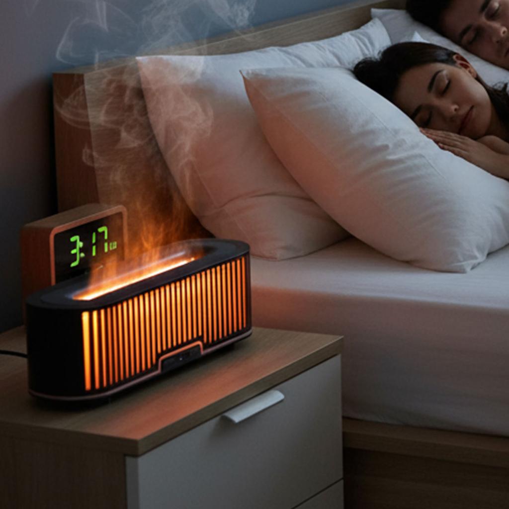 Essential Oil Diffuser with Night Light Ultrasonic Mist Humidifier Hollowed Atomizing Diffuser for Bedroom Home Office Yoga