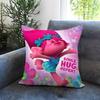 Anime Trolls Cushion Cover Comfortable Reversible Pillow Cover Ideal for Car Sofa Bedroom & Beyond