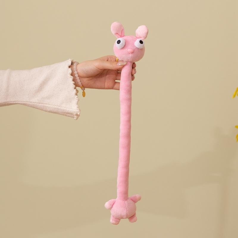 42 cm langer Hals Niedliches Haustier Plüschtier, Super Weiches Flauschiges Lockiges Haar Welpen Cartoon Puppe Plüschornament Gemütliches Zuhause Schlafzimmer Dekoration 42cm