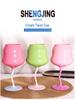 Chinese Style High-Stemmed Macaron Retro Twist Wine Glass