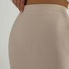 Women Midi Skirt High Waist Side Slit Design Knitting Skirt Solid Color Hip Wrapped Office Lady Skirt Daily Wear