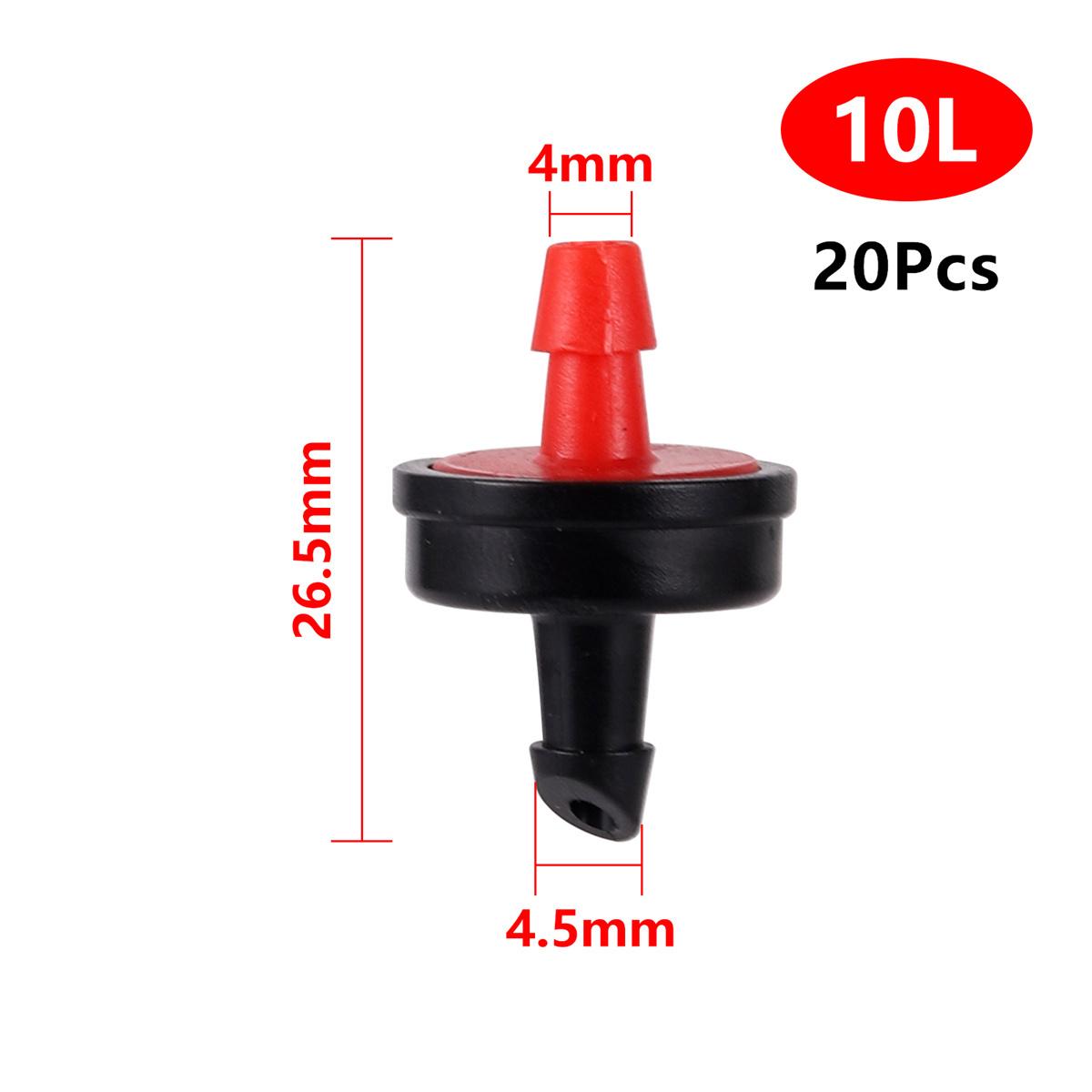 

Flow Rate 10/20/30L/H Pressure Compensating Dripper 4/7mm Hose Automatic Cleaning Water Regulator Garden Irrigation Drip Fitting