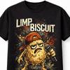 T-shirt Limp Biscuit Limp Bizkit Rock Food Unisexe Noir Tee Graphique