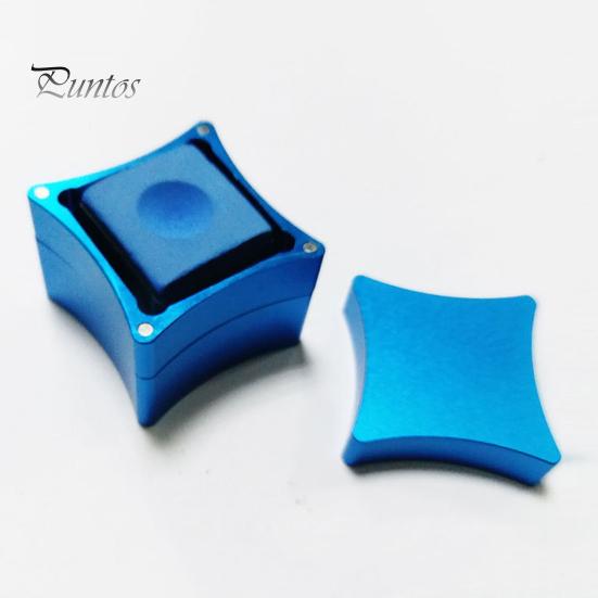 Easy-to-use Chalk Holder Magnetic Pool Cue 3 Sections Aluminum Alloy Portable Strong Square Snooker Box Carrier Case Billiard Accessories Tip