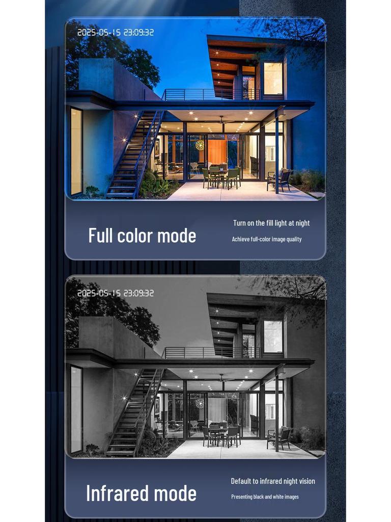 V380APP 360° Wireless Outdoor Night Vision 4G Camera with Remote Mobile Access