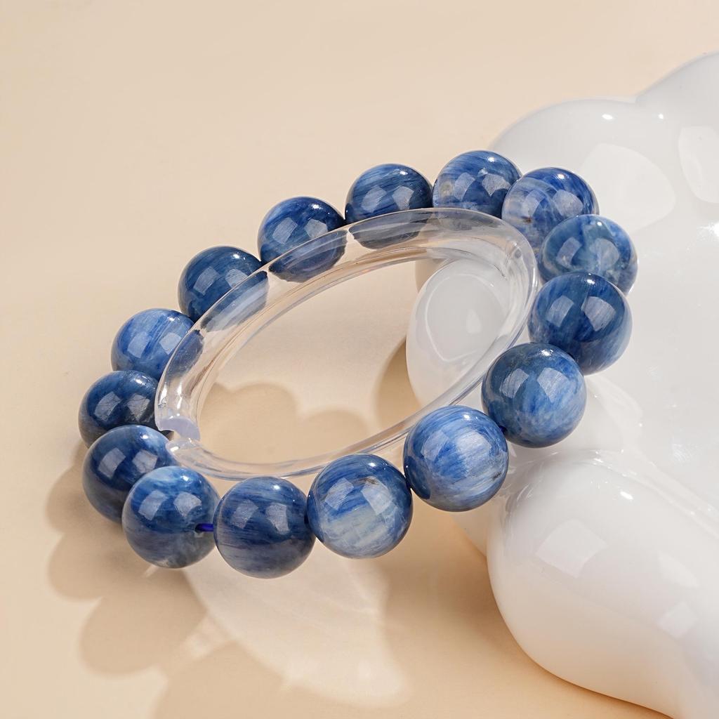 Mei Zhuo Light Purple Bolivian Amethyst Crystal Bracelet with Round Beads