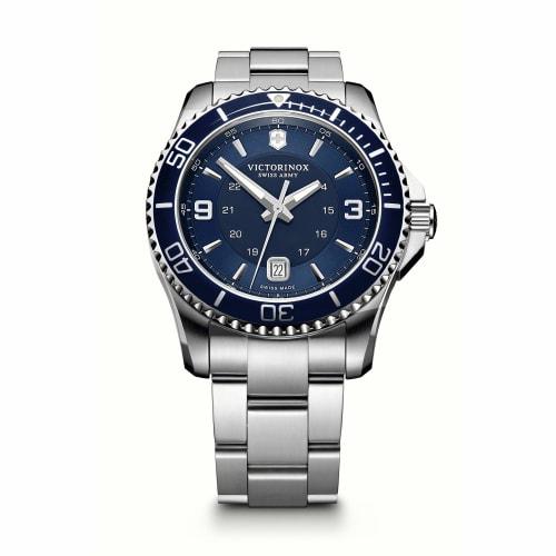 

Victorinox MAVERICK Watch, Stainless Steel Case (316L), Blue Dial, Stainless Steel Bracelet, Gift, 241602