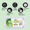 1/3PCS Refrigerator Air Purifier Activated Carbon Deodorizer Box Odor Absorber Closet Deodorizer Freezer Freshness Preservatio