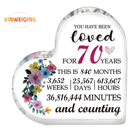 Heart Appreciation Ornament, Transparent Flower Print, Smooth Edge Heart Keepsake, Female Teacher Colleague Nurse Doctor Thank You Grateful Gift