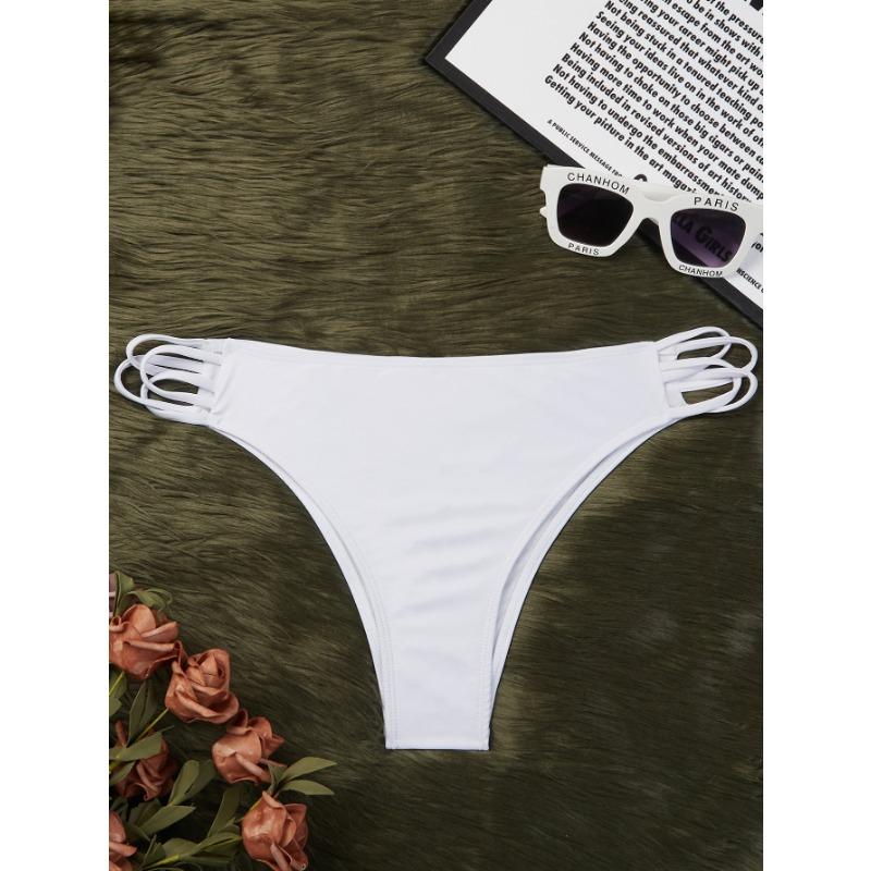 

2 цвета, женские плавки бикини с боковым вырезом, винтажный купальник, стринги, купальник, бразильский купальник с Т-образной спинкой, Cheeky M белый
