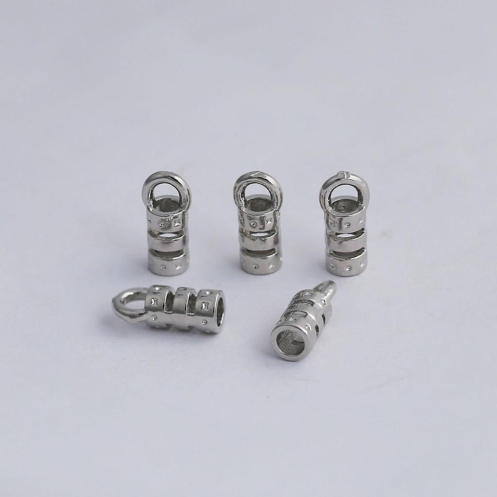 18k Gold-Filled Copper Plated Clip Buckle & Chain Clasp for DIY Leather Cord and Steel Wire.