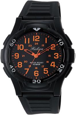 Watch Analog Waterproof Urethane Strap Black Orange [Citizen Q&Q] VP84-853 Men's