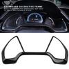 Car Dashboard Decorative Frame   Rings Trim for     10th 2016.2018 (Red)