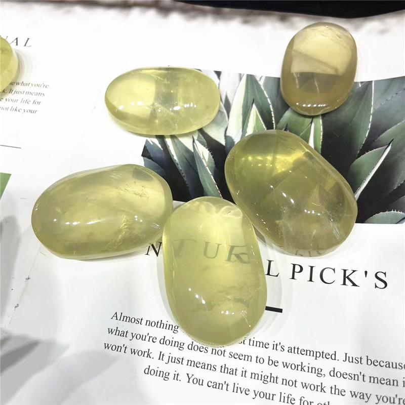 Cristal de Guérison Naturel Citrine Quartz Pierre de Palpation Anti-Stress Chakra Reiki Équilibrage