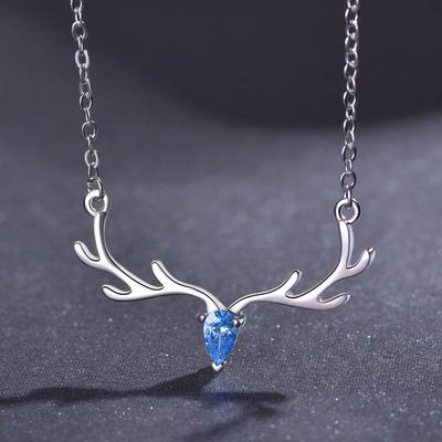 One Deer Has Your Necklace, Little Deer Horn Pendant, Female Clavicle Chain, Japanese and Korean Simplified Student Mori Neck Chain