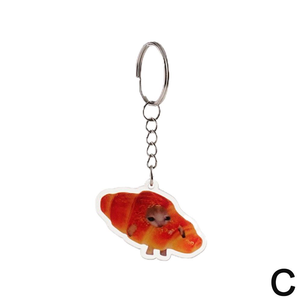 

Banana Cat Keychain for Students Funny Pendant Lanyard Decorations Cat Charm Phone Chain Anti-lost Strap Decors