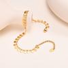 Gold Stainless Steel Tassel Disc Anklet for Women
