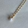 Eveningbell [silver925] Blush Pearl Necklace (gold)