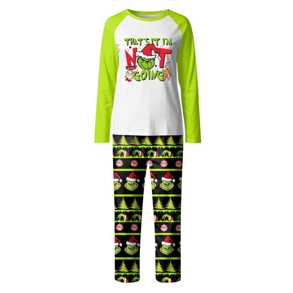 Christmas Day Prints Family Matching Long Sleeve Tops+Pants Set Family Matching Sets