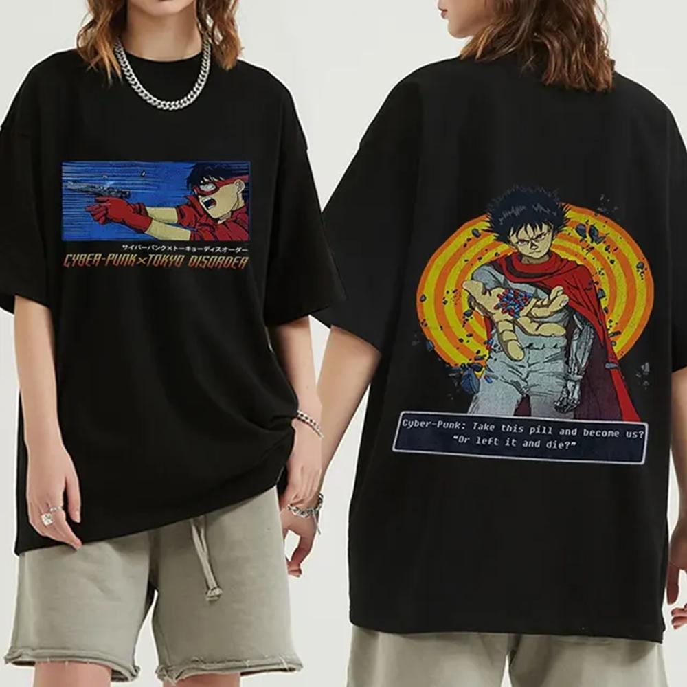 Japanese Anime Neo Tokyo Akira T Shirt Movie Science Fiction Manga Shotaro Kaneda Men Short Sleeve T Shirts 100% Cotton 72417