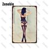 Sexy Metal Poster Angel Wings Girl Metal Signs Dropped Underwear Straps Woman Tin Signs Vintage Plaque for Bar Pub Home Decor