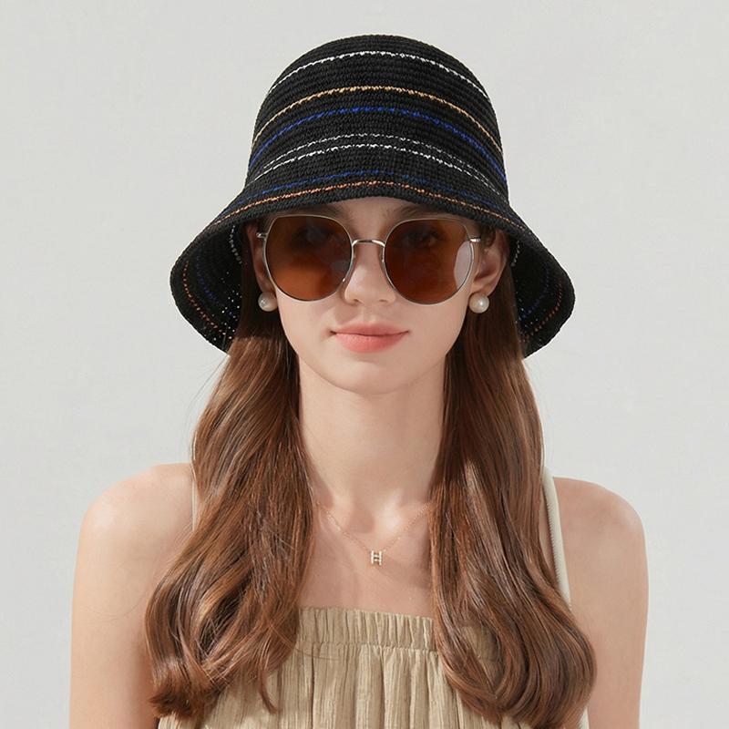 Knitted Hollow Breathable Fisherman Hat Summer Women's Sun Hat