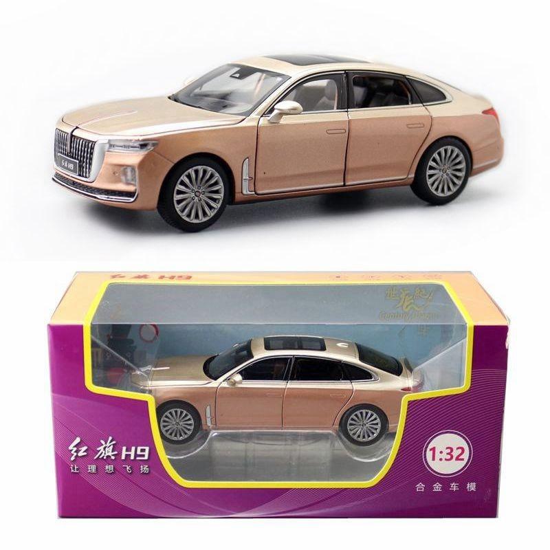 Hong Simulation Alloy Qi Luxury Sedan Model Toy With Sound And Light Functions