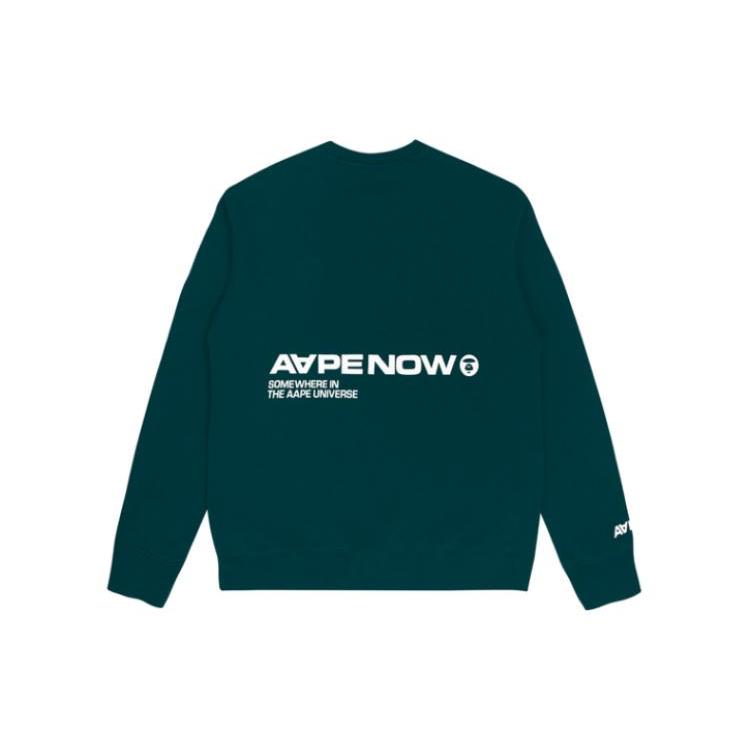 Aape Sweatshirts Men's Crew Neck Thickened Regular AAPSWM3804XXH