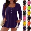 Modă Femei Casual Oversized Mânecă Lungă Top Larg