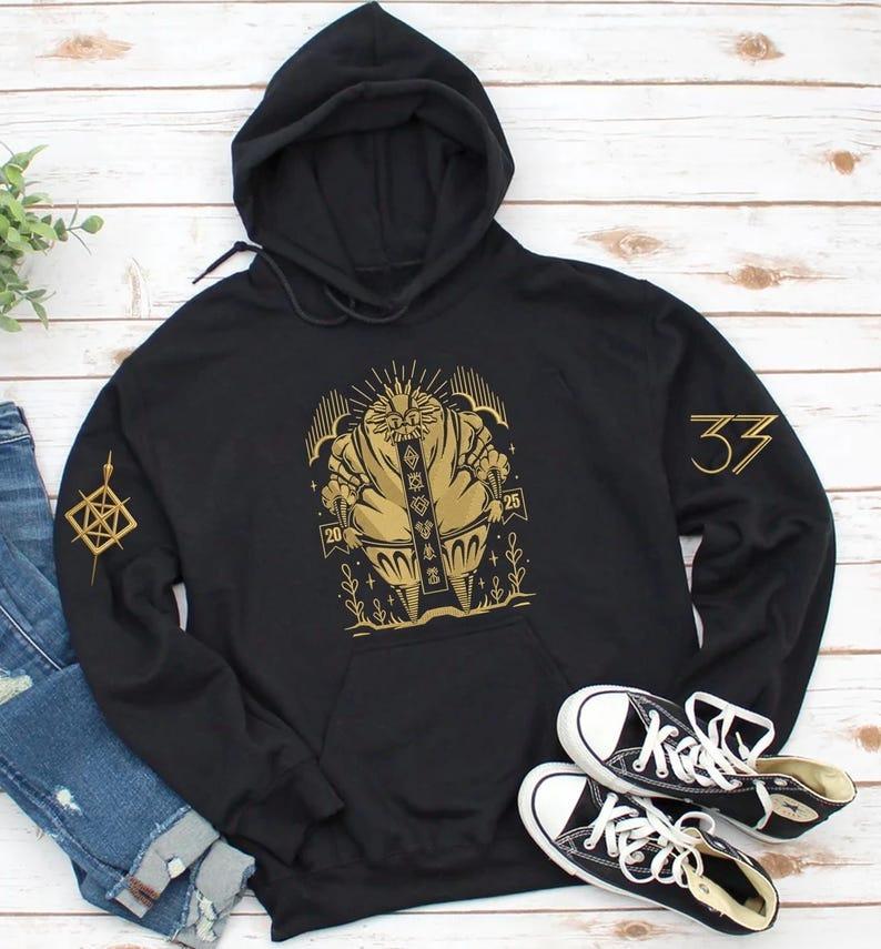 Esquie Clair Obscur Expedition 33 Hemd Expedition 33 Print Pullover und Hoodie Perfektes Geschenk für Spielefans(Es ist keine Stickerei.)