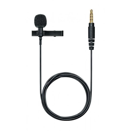 Shure MVL: MOTIV Series Condenser Lavalier Microphone for Live Broadcasting (MVL-3.5MM) [2-Year Manufacturer's Warranty] Black