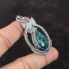 Afrikanischer Chrysokoll-Anhänger, wunderschöner Schmuck, 925er Sterlingsilber-Anhänger, echter Edelstein-Schmuck, handgefertigter Anhänger, Geschenk für Mama, dezenter Anhänger