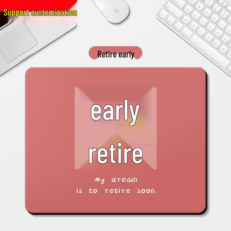 Charming Mouse Pad with Wrist Rest - Cute and Simple Desk Accessory for Girls and Students