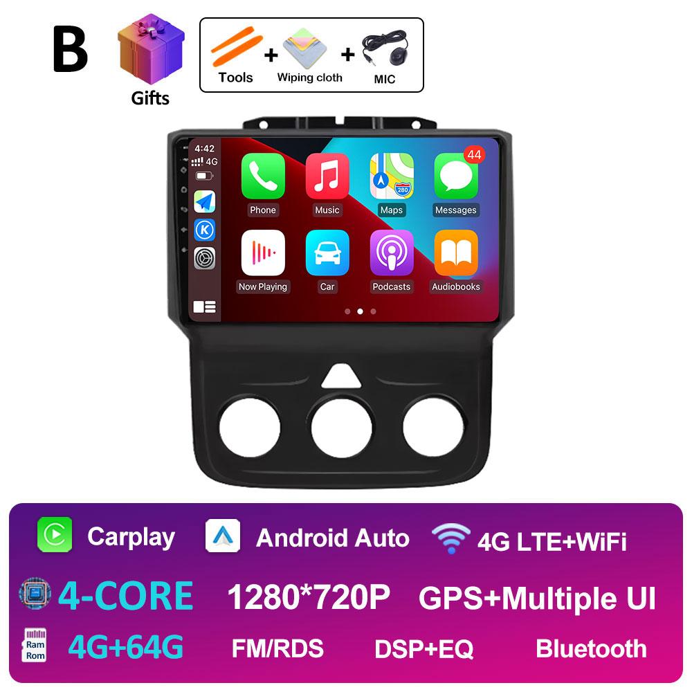 GPS Android Smart System For Dodge Ram 1500 2500 3500 2013 2014 2015 2016 2017 2018 DSP Stereo Car Multimedia Video Player WIFI