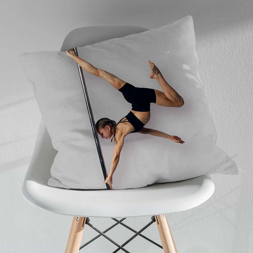 Dance Art Pole Dancer Pillow Case For 30x30cm45x45cm55x55cm For Home Bedroom Decoration And Protector