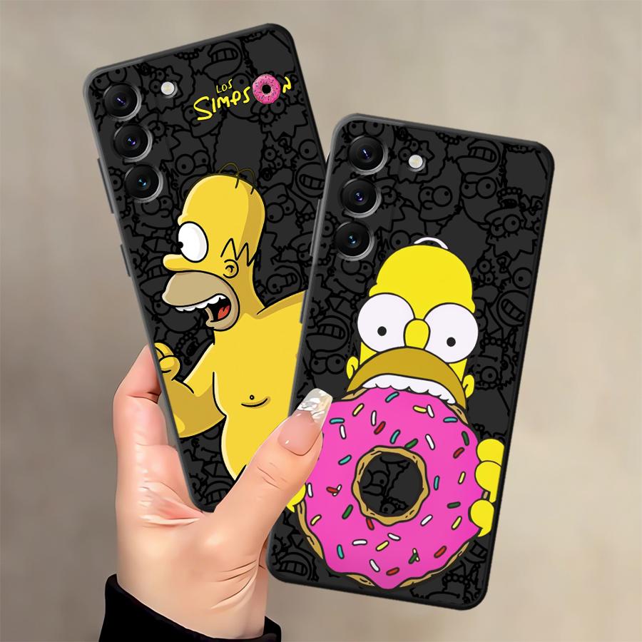 Funda Phone Cover Case for Samsung Galaxy A13 A20 A05 A70 A15 A04 A16 A40 A12 A17 A50 A06 S-simpsons Donut